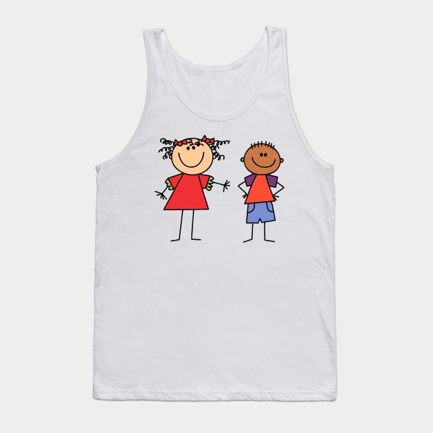 Happy kids 3 Tank Top by nikolaeftimov